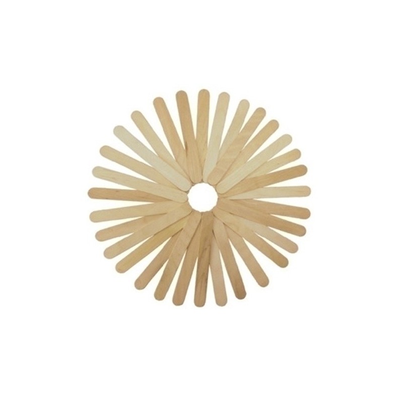 68005000-PALILLOS PLANOS NATURAL 15cm. PACK 50 precio por 1 unidades