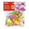 13078-GOMA EVA APLI F.ADH.PURP.FLORES B/48 precio por 5 unidades