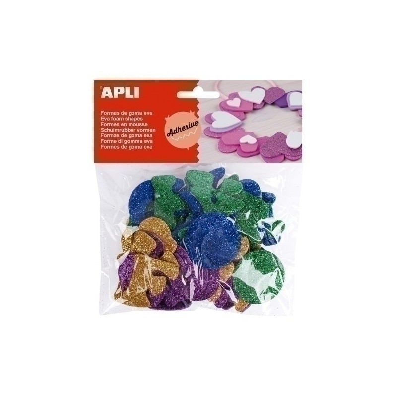 13487-GOMA EVA APLI F.ADH.PURP.ALFABETO B/52 precio por 5 unidades