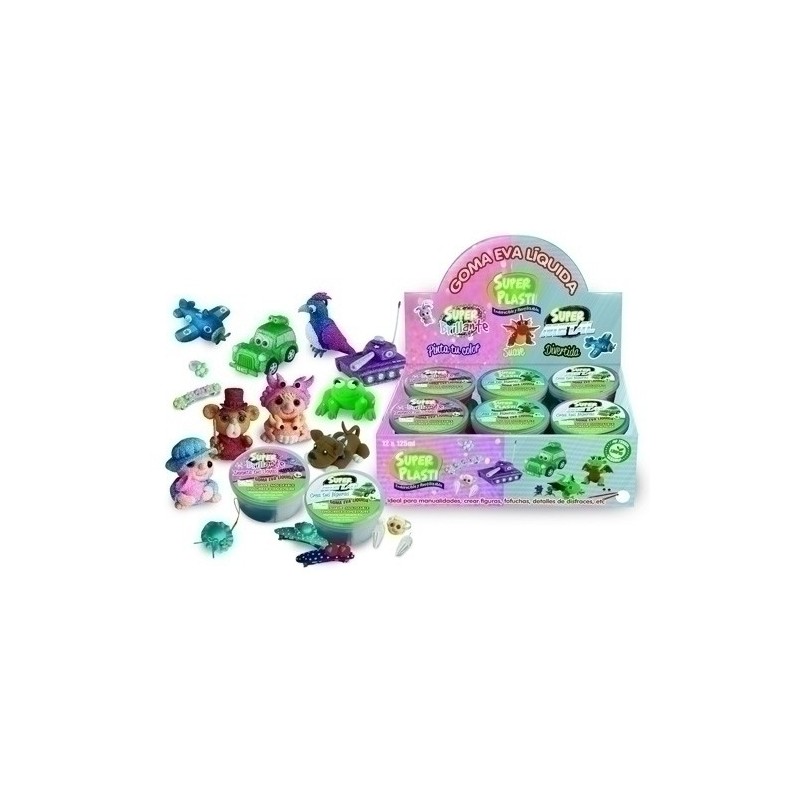 082394-GOMA EVA LIQUIDA BRILLANTE 125 ml EXP.12 precio por 1 unidades