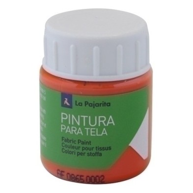 113171-PINTURA TELA PAJARITA 25 ml ANARANJ.T-14 precio por 6 unidades