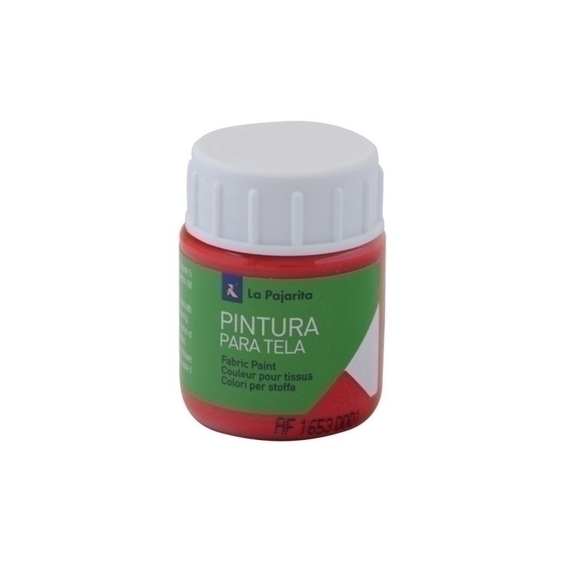 113571-PINTURA TELA PAJARITA 25 ml ESCARL. T-06 precio por 6 unidades
