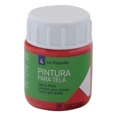 113571-PINTURA TELA PAJARITA 25 ml ESCARL. T-06 precio por 6 unidades