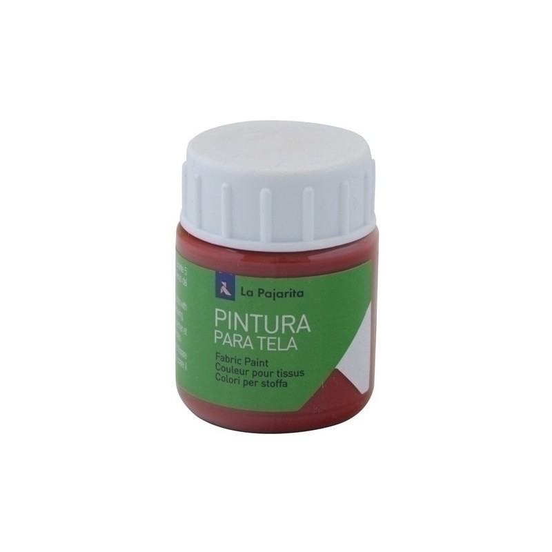 118171-PINTURA TELA PAJARITA 25 ml ROJO IG.T-11 precio por 6 unidades