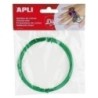 14096-ALAMBRE APLI ø 1.5 mm. VERDE 5 METROS precio por 1 unidades