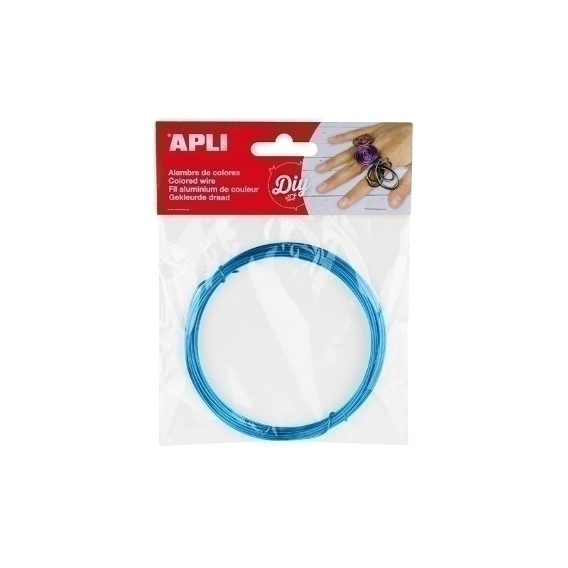 14098-ALAMBRE APLI ø 1.5 mm. AZUL 5 METROS precio por 1 unidades