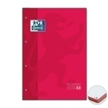 400123673-RECAMBIO OXF. A4 80h 4 TAL. CD.5 ROJO precio por 5 unidades