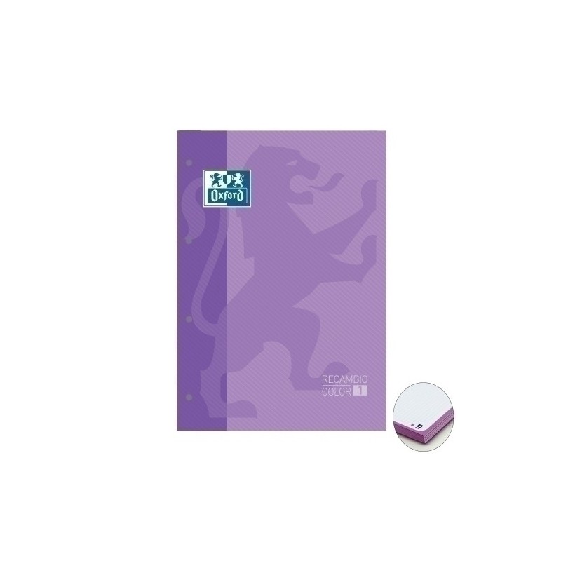 400123676-RECAMBIO OXF. A4 80h 4 TAL. CD.5 MALVA precio por 5 unidades