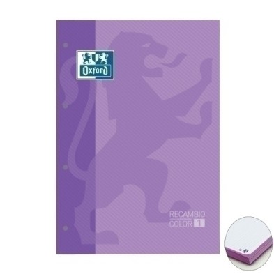 400123676-RECAMBIO OXF. A4 80h 4 TAL. CD.5 MALVA precio por 5 unidades