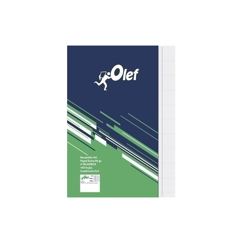 RAC9033-RECAMBIO OLEF A4 100h 4 TAL. CD.3 precio por 10 unidades