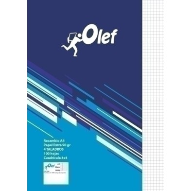 RAC9044-RECAMBIO OLEF A4 100h 4 TAL. CD.4 precio por 10 unidades
