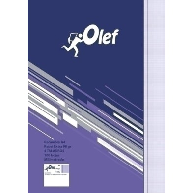 RAC90MM-RECAMBIO OLEF A4 100h 4 TAL. MM. precio por 10 unidades