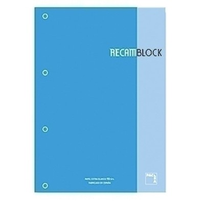 21156-RECAMBIO PACSA A4 80h 4 TAL. CD.5 TURQUE precio por 5 unidades