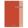 21157-RECAMBIO PACSA A4 80h 4 TAL. CD.5 ROJO precio por 5 unidades
