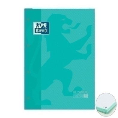 400123680-RECAMBIO OXF. A4 80h 4 TAL. CD.5 VERDE M precio por 5 unidades