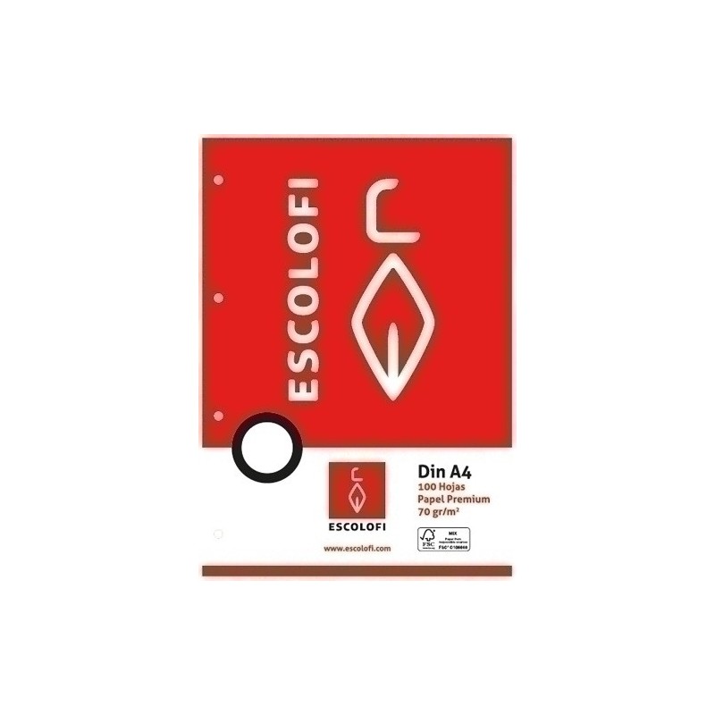 110037104-RECAMBIO ESCOLOFI A4 100h 4 TAL. CD.5 precio por 1 unidades