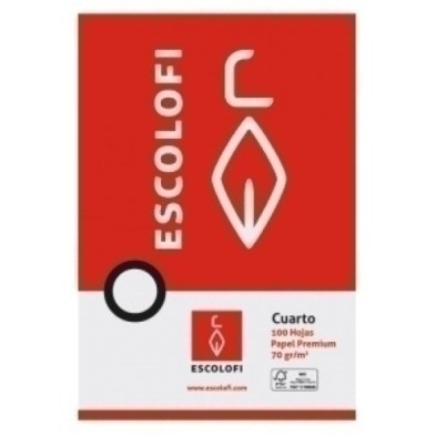 110037400-PAPEL ESCOLOFI 4º 100h PT.5 precio por 1 unidades