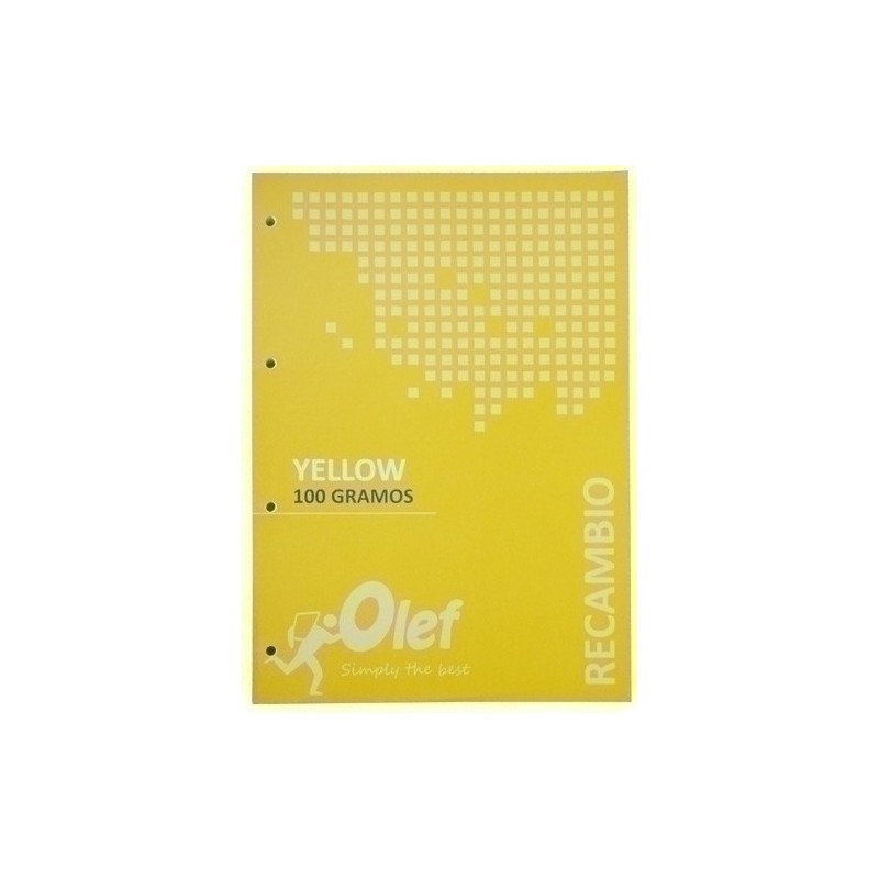 R100AMA-RECAMBIO OLEF A4 80h 4 TAL. CD.5 AMARILL precio por 5 unidades