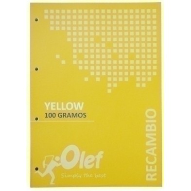 R100AMA-RECAMBIO OLEF A4 80h 4 TAL. CD.5 AMARILL precio por 5 unidades