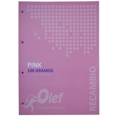 R100ROS-RECAMBIO OLEF A4 80h 4 TAL. CD.5 ROSA precio por 5 unidades