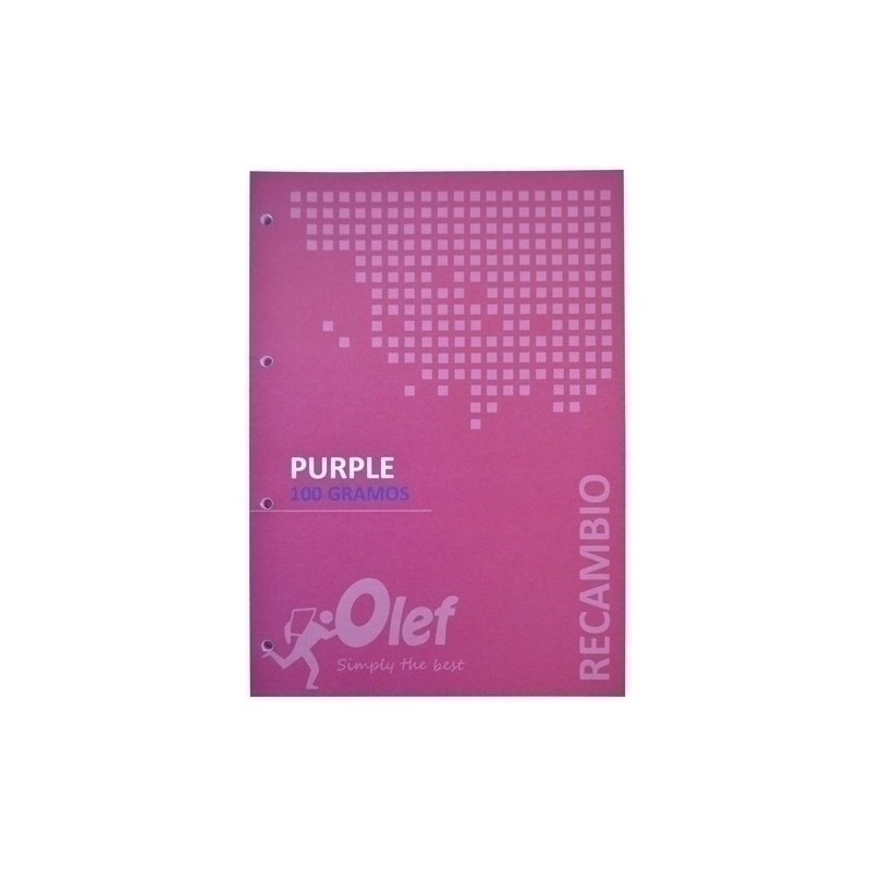 R100VIO-RECAMBIO OLEF A4 80h 4 TAL. CD.5 VIOLETA precio por 5 unidades