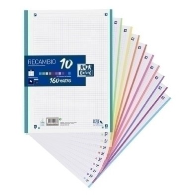 400106627-RECAMBIO OXF. COLOR 10 A4 160h 4 TAL. CD precio por 15 unidades