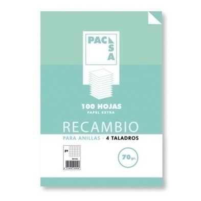 21211-RECAMBIO PACSA Fº 100h 4 TAL. CD.4 precio por 1 unidades