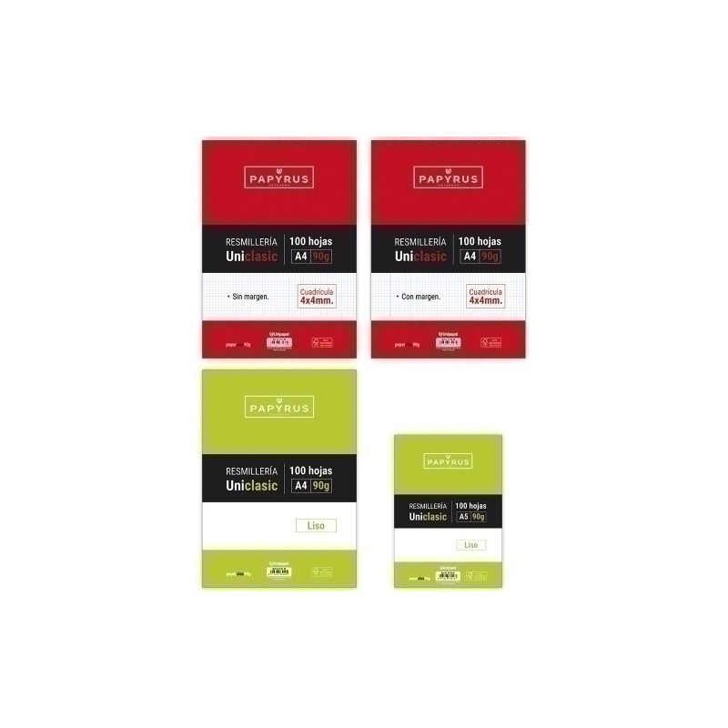 53390300-PAPEL PAPYRUS UNICLASIC A4 100h CD.4 precio por 24 unidades