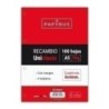 53391900-RECAMBIO PAPYRUS A5 100h 4 TAL.CD.4 C/M precio por 48 unidades