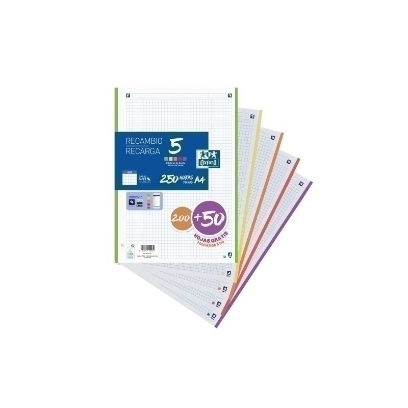 400150903-RECAMBIO OXF. A4 250h 4 TAL. CD.4 precio por 1 unidades