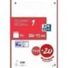 400158166-RECAMBIO OXF. A4 120h 4 TAL. HZT.ROJO precio por 1 unidades