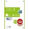 400158167-RECAMBIO OXF. A4 120h 4 TAL. HZT.VERDE precio por 1 unidades
