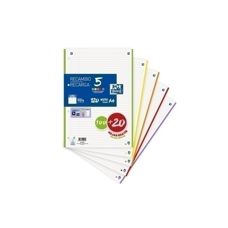 400158519-RECAMBIO OXF. A4 120h 4 TAL. HZT precio por 1 unidades