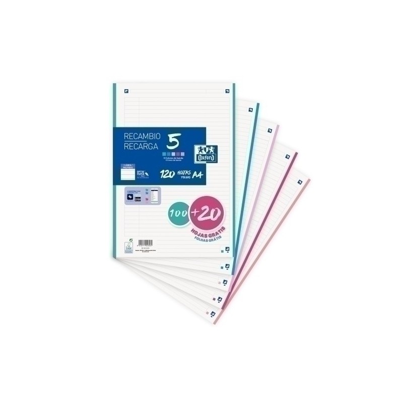 400159876-RECAMBIO OXF. A4 120h 4 TAL. HZT precio por 1 unidades