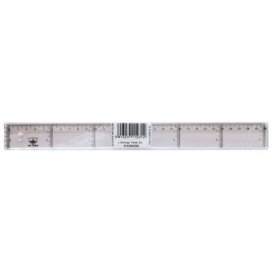 101020-REGLAS CRISTAL 20 CTM. precio por 20 unidades
