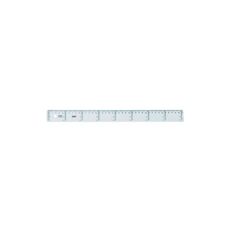 400940-REGLA CRISTAL SAFTA 40 CENTIMETROS precio por 20 unidades
