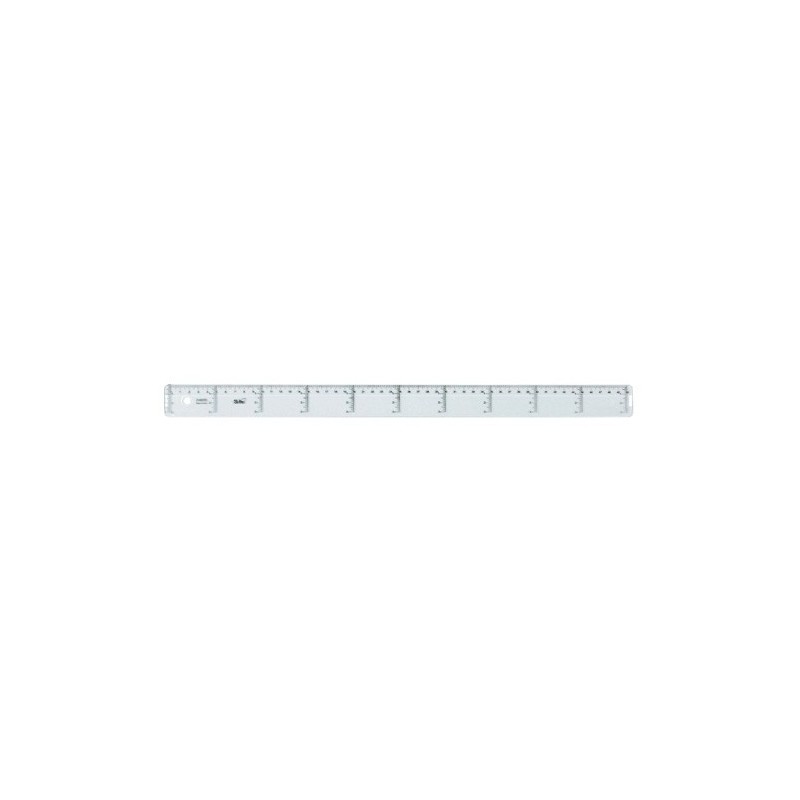 400950-REGLA CRISTAL SAFTA 50 CENTIMETROS precio por 20 unidades