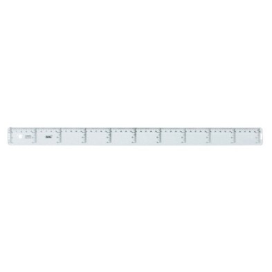 400950-REGLA CRISTAL SAFTA 50 CENTIMETROS precio por 20 unidades