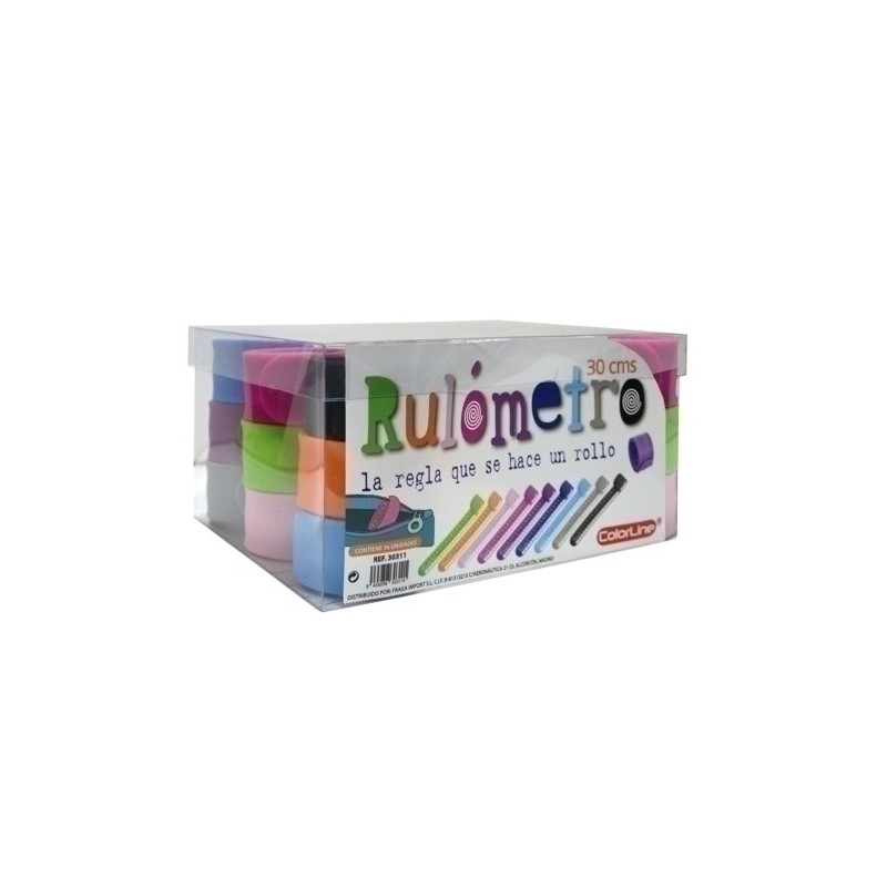 30311-REGLA COLORLINE SILICONA 30cm EXP.36 precio por 1 unidades