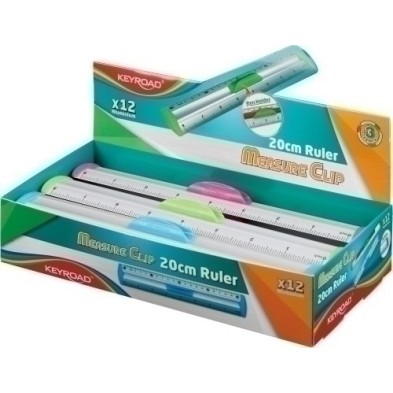 KR971538-REGLA METALICA KEYROAD 20 cm precio por 12 unidades