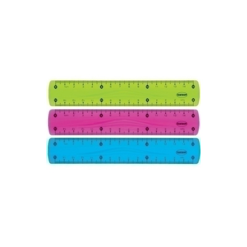 86638-REGLA CENTRUM FLEXIBLE 15 CM SURTIDO precio por 48 unidades