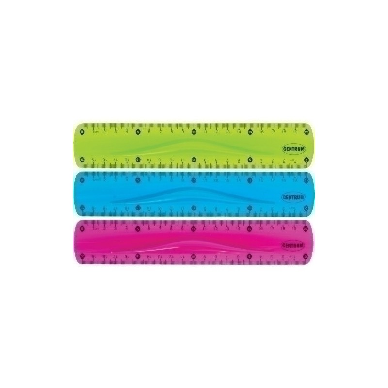 86639-REGLA CENTRUM FLEXIBLE 20 CM SURTIDO precio por 24 unidades