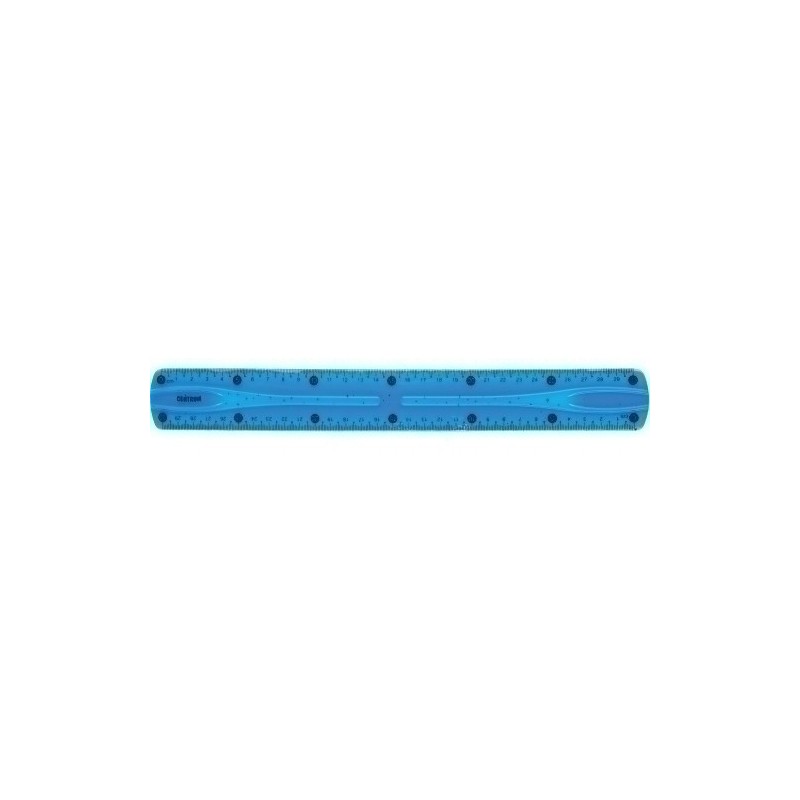 86916-REGLA CENTRUM FLEXIBLE 30 CM AZUL precio por 24 unidades