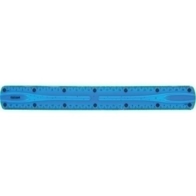 86916-REGLA CENTRUM FLEXIBLE 30 CM AZUL precio por 24 unidades
