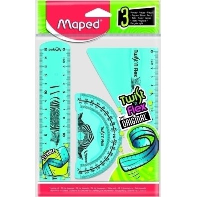 895024-KIT 3 REGLAS TWIST & FLEX IRROMPIBLE MAP precio por 1 unidades
