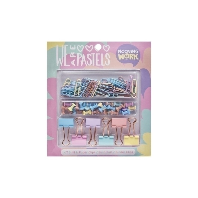 2102060701-SET PAPELERIA MOOVING PASTEL OFFICE precio por 1 unidades