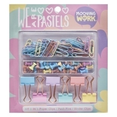2102060701-SET PAPELERIA MOOVING PASTEL OFFICE precio por 1 unidades