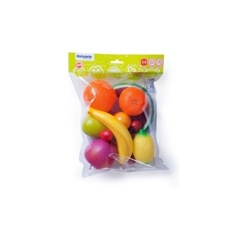 30581-BOLSA MINILAND 15 PIEZAS FRUTA SURTIDAS precio por 1 unidades
