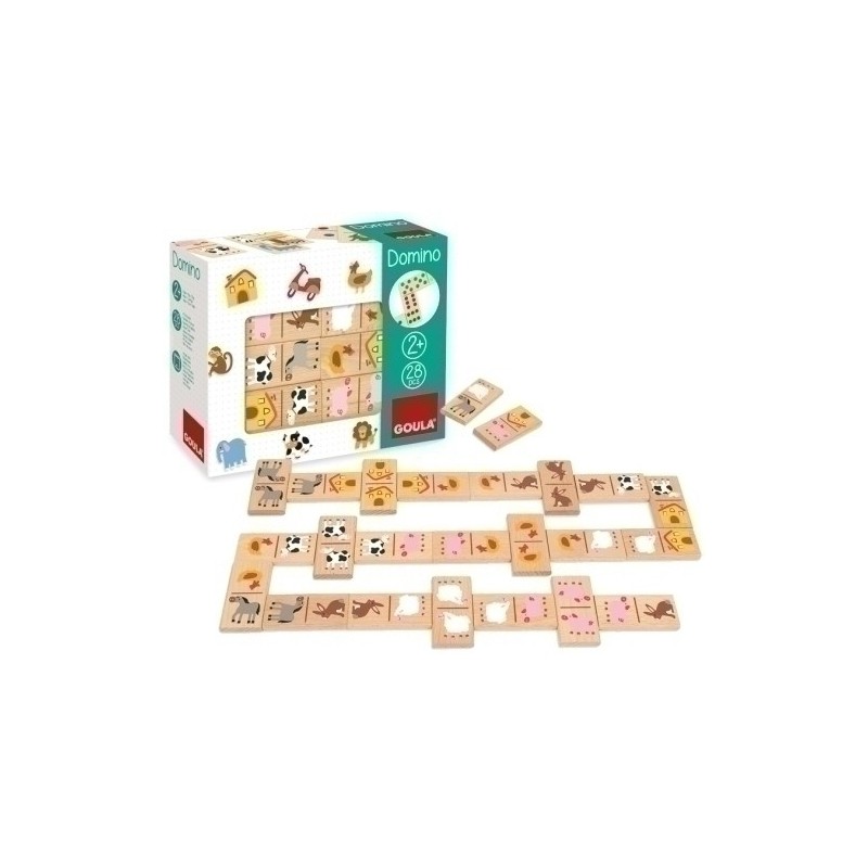 50267-JUEGO DOMINO GOULA GRANJA 28 PIEZAS precio por 1 unidades