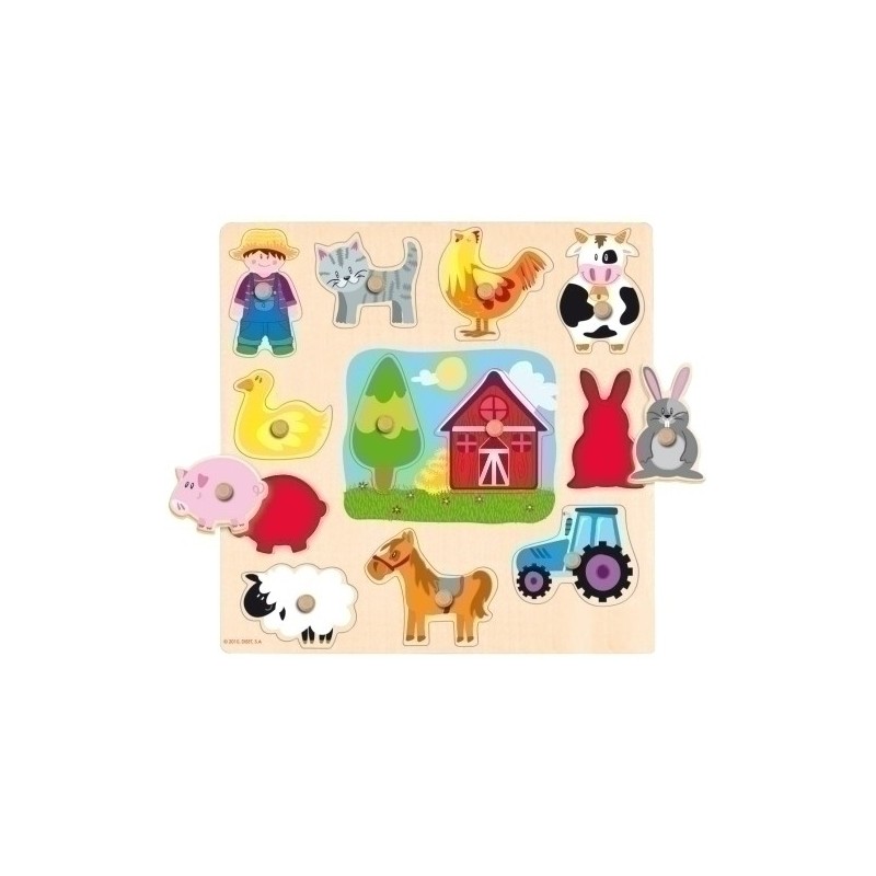 53025-PUZZLE GOULA SILUETA GRANJA 12 PIEZAS precio por 1 unidades
